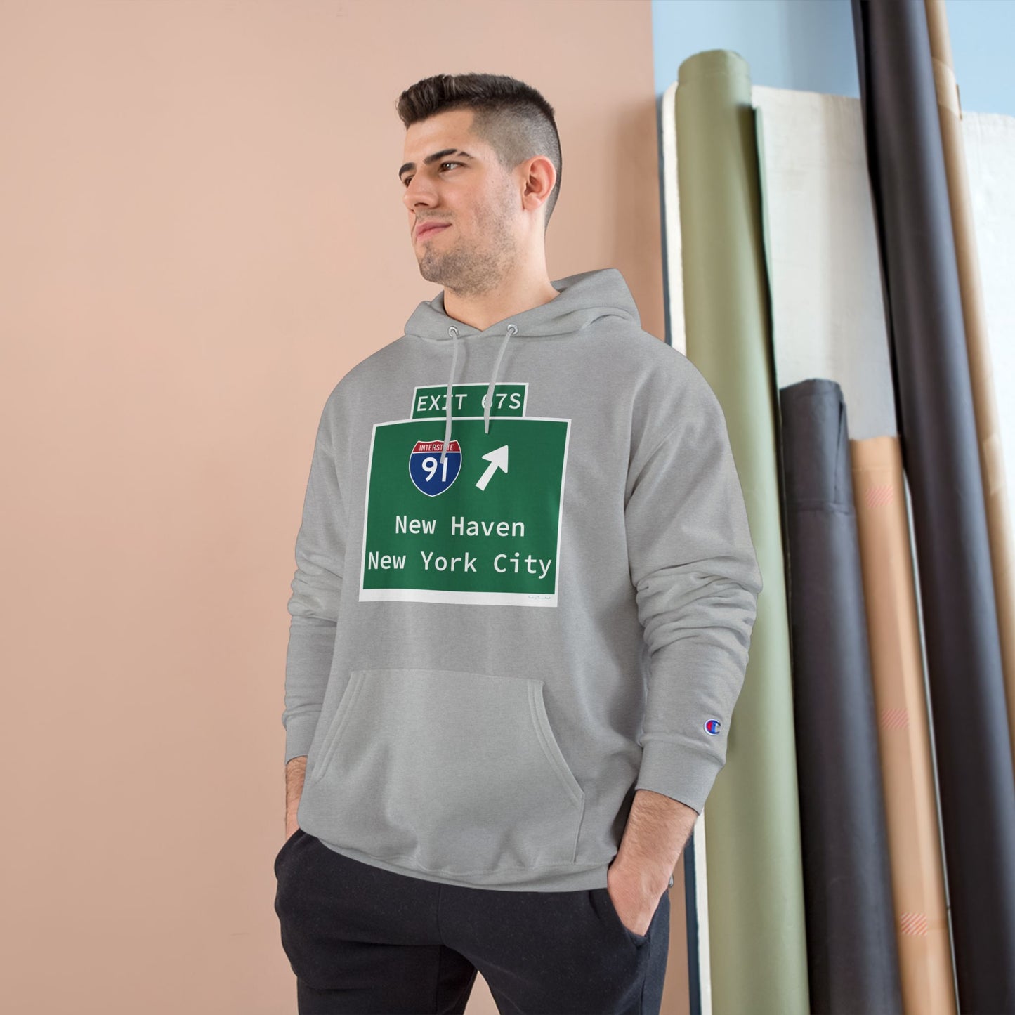 Vintage WCP Exit 67S Sign Champion Hoodie