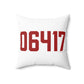 06417 Deep River Connecticut Zip Code Spun Polyester Square Pillow