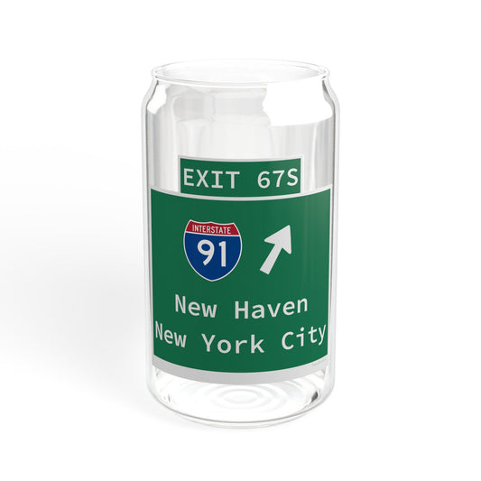 Vintage WCP Exit 67S Sign Sipper Glass, 16oz