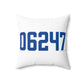 06247 Hampton Connecticut Zip Code Spun Polyester Square Pillow