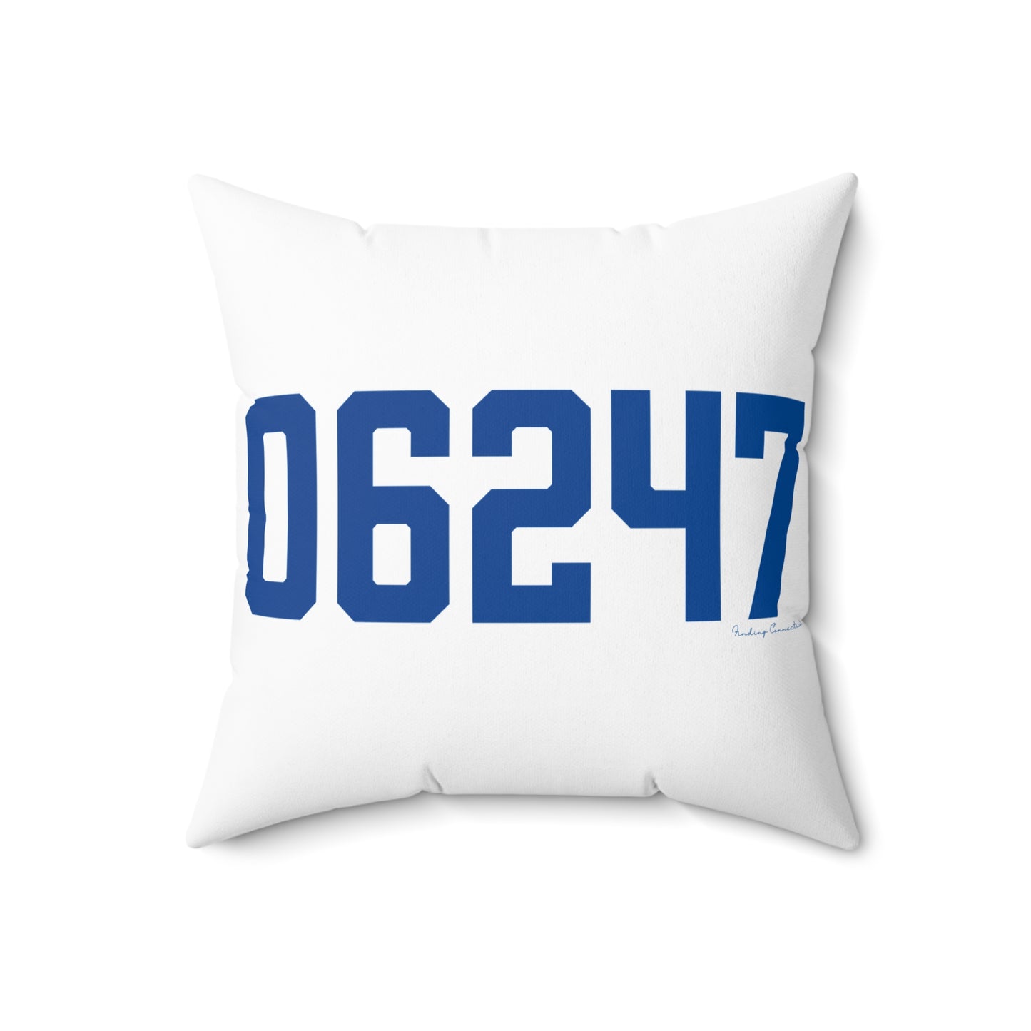 06247 Hampton Connecticut Zip Code Spun Polyester Square Pillow