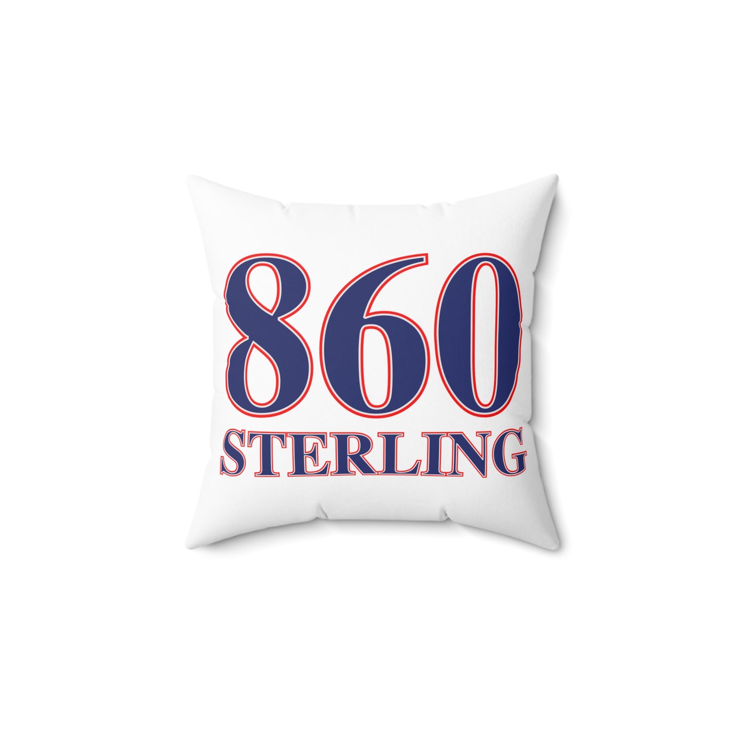 860 Sterling Red, White & Blue Spun Polyester Square Pillow