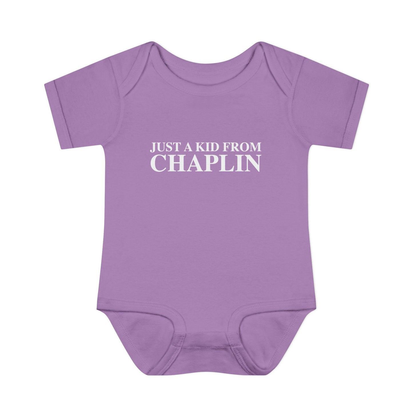 Just a kid from Chaplin Infant Baby Rib Bodysuit