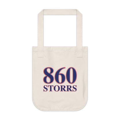 860 Storrs Red, White & Blue Organic Canvas Tote Bag