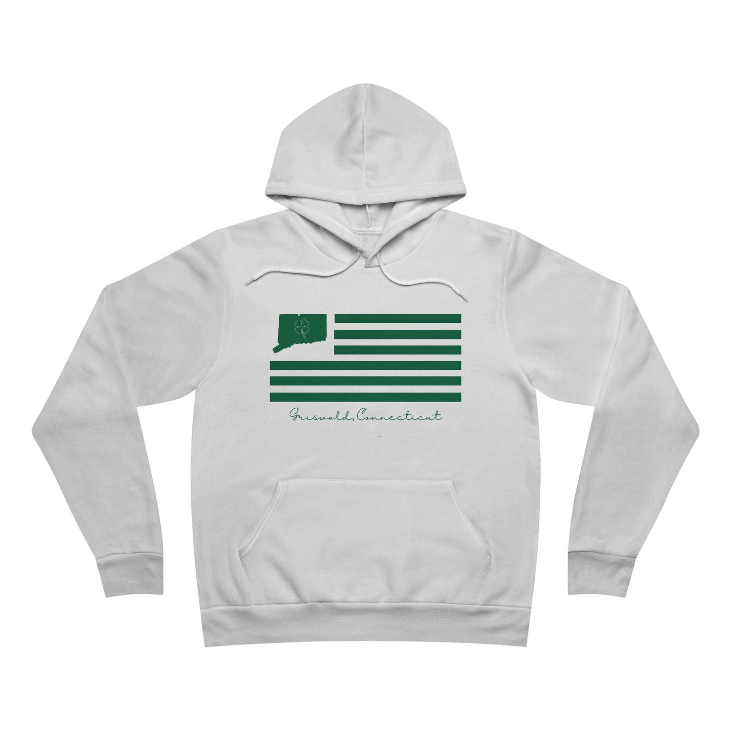 Griswold Connecticut St. Patrick’s Day Flag Unisex Sponge Fleece Pullover Hoodie