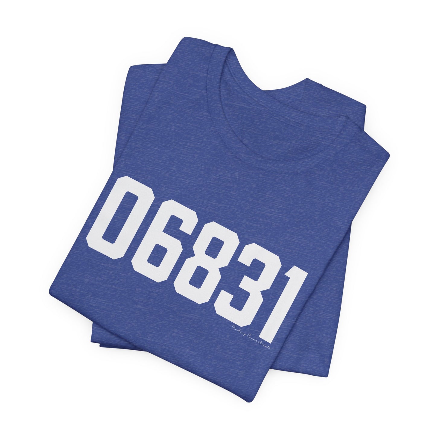 06831 - Greenwich CT Zip Code Unisex Jersey Short Sleeve T-Shirt