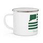 Vernon Connecticut St. Patrick’s Day Flag  Enamel Camping Mug