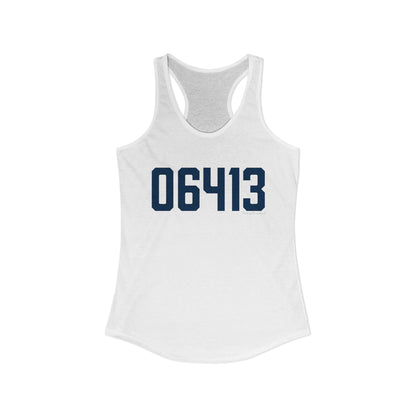 06413 Clinton Connecticut Zip Code Women's Ideal Racerback Tank Top