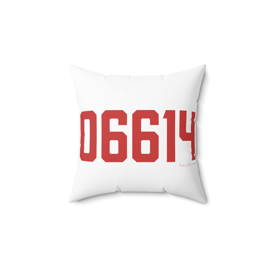06614 - Stratford Connecticut Zip Code Spun Polyester Square Pillow