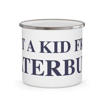 Just a kid from Waterbury Enamel Camping Mug