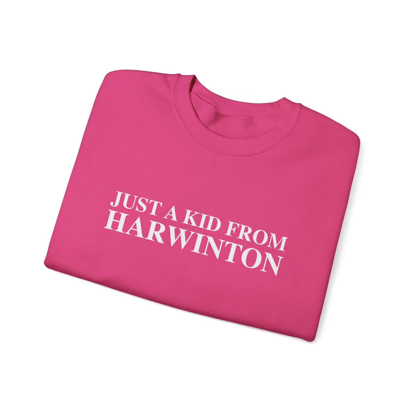Just a kid from Harwinton Unisex Heavy Blend™ Crewneck Sweatshirt