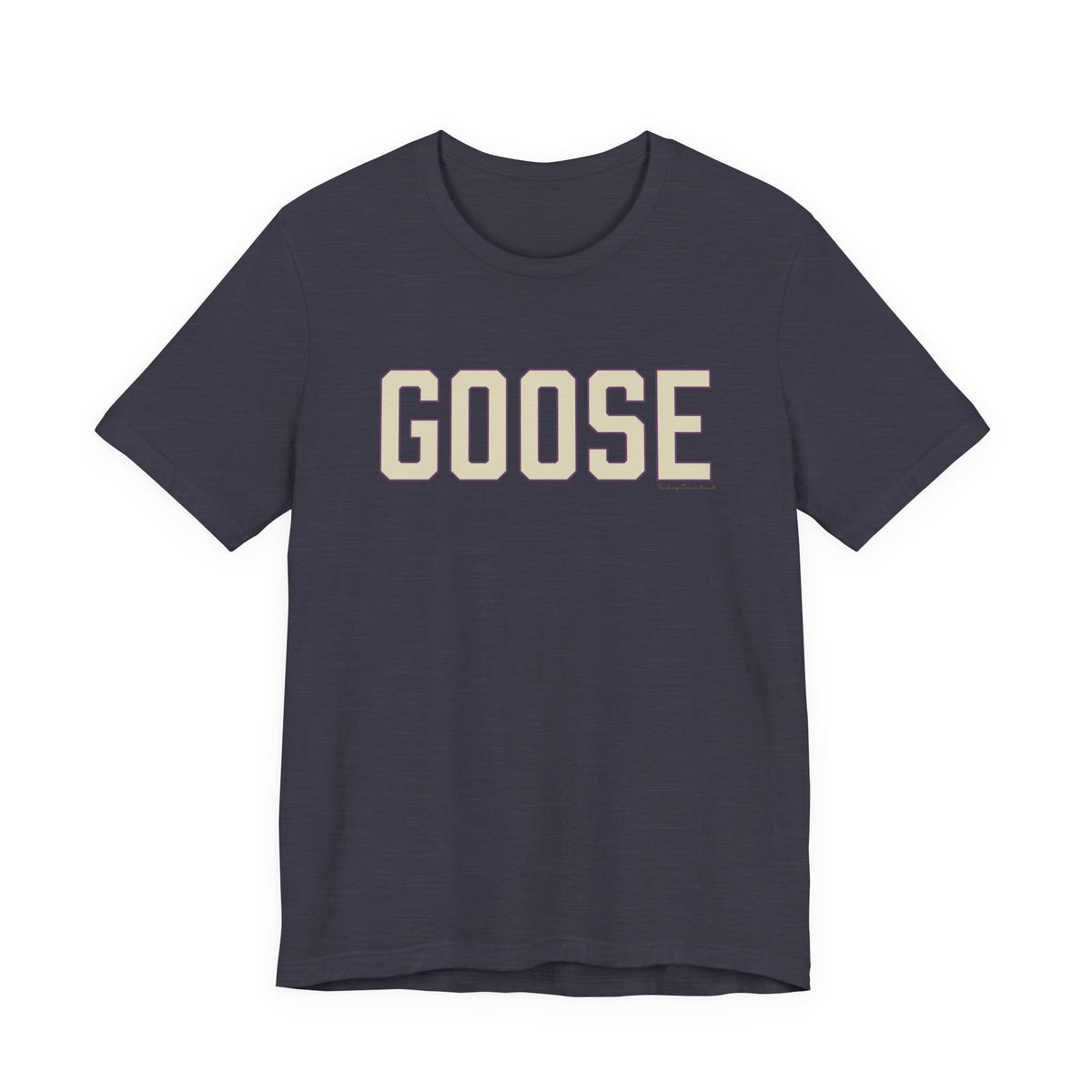 Goose Zip Code Cream & Purple Unisex Jersey Short Sleeve T-Shirt