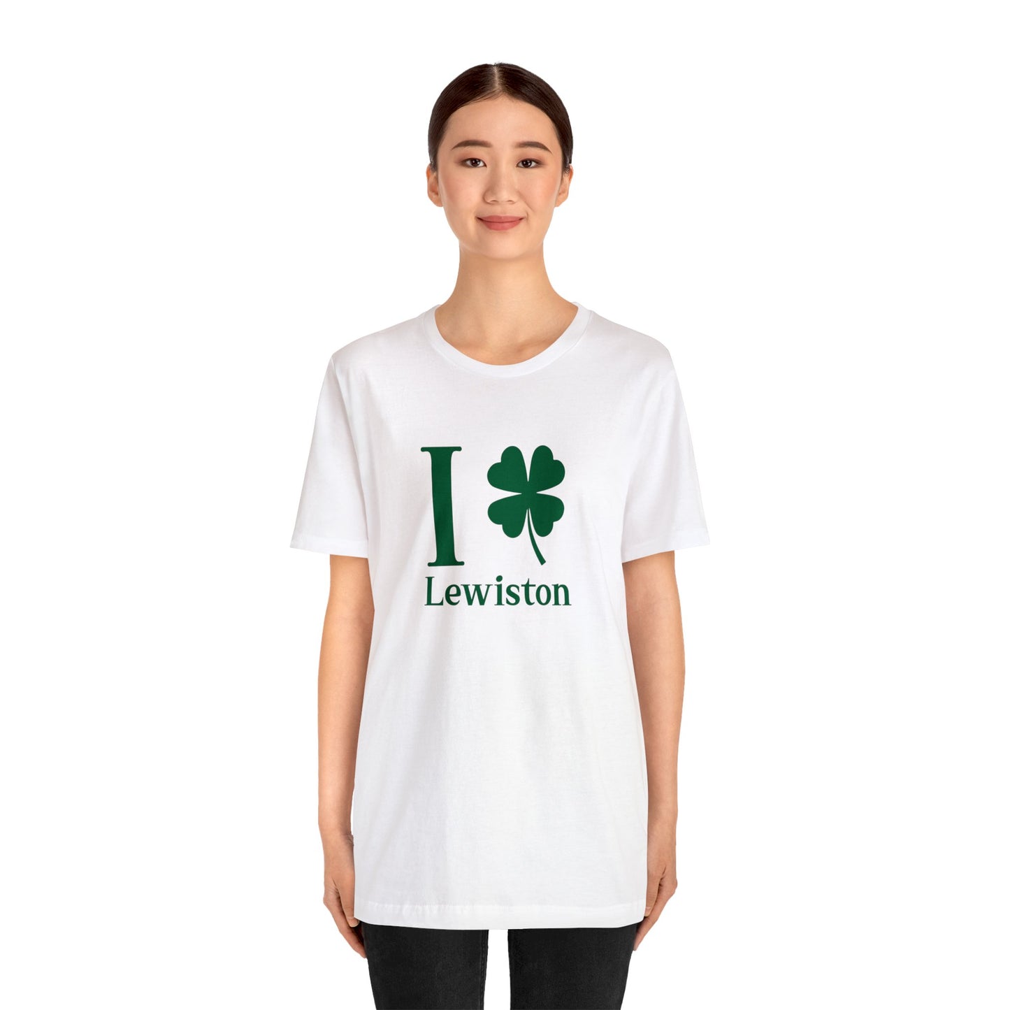 I Clover Lewiston (green) Unisex Jersey Short Sleeve Tee