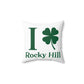 I Clover Rocky Hill Spun Polyester Square Pillow