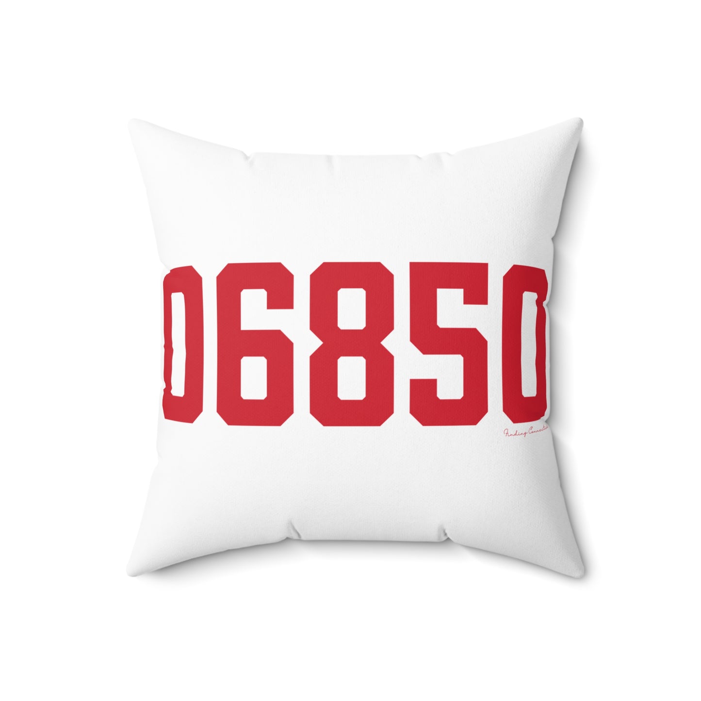 06850 Norwalk Connecticut Zip Code Spun Polyester Square Pillow
