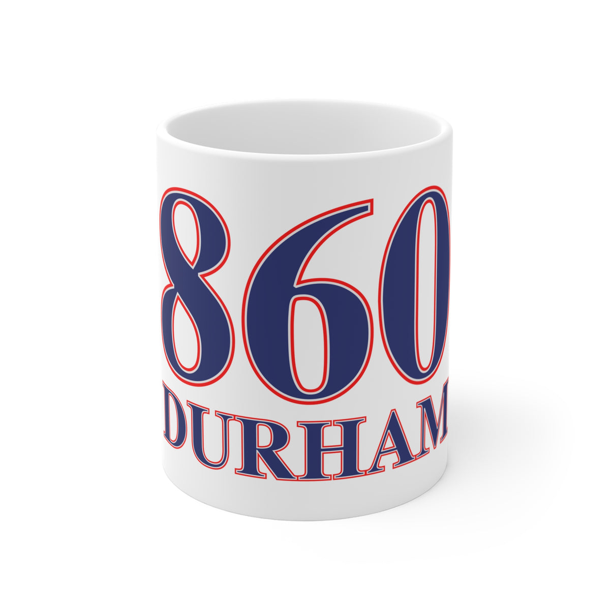 860 Durham Red, White & Blue Mug 11oz
