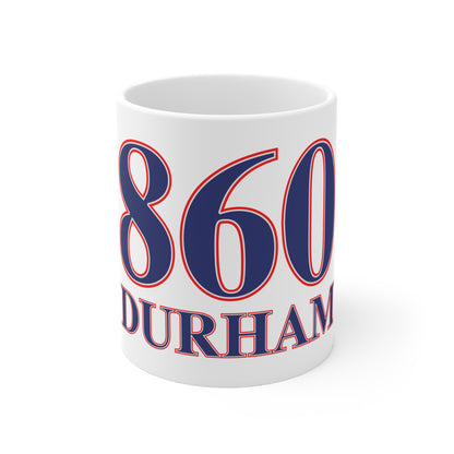 860 Durham Red, White & Blue Mug 11oz