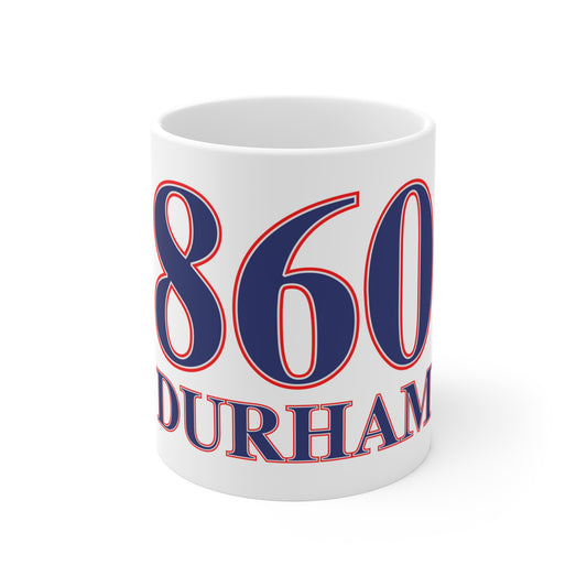 860 Durham Red, White & Blue Mug 11oz