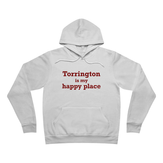 Torrington is My Happy Place Unisex Sponge Fleece Pullover Hoodie
