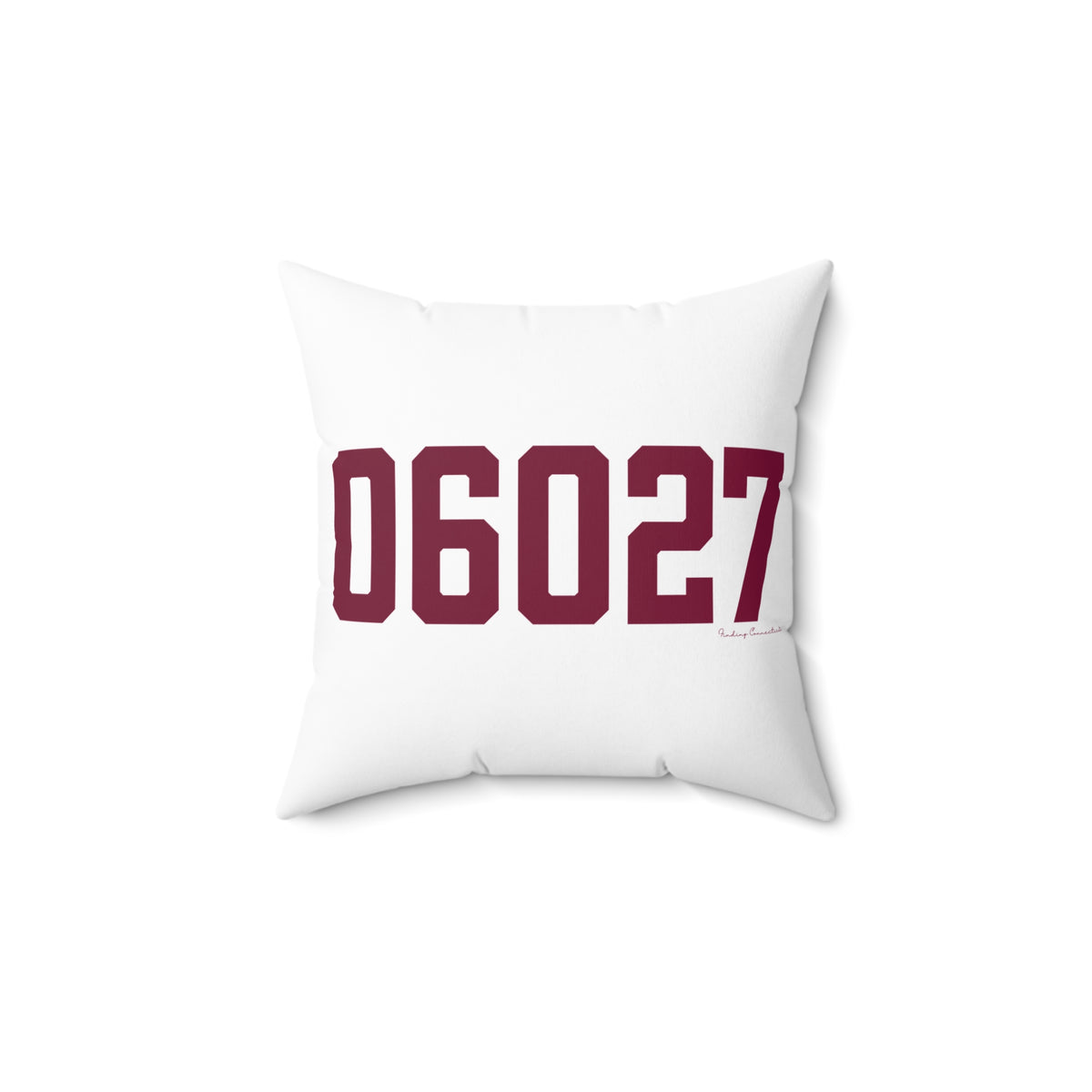 06027 Hartland Connecticut Zip Code Polyester Square Pillow
