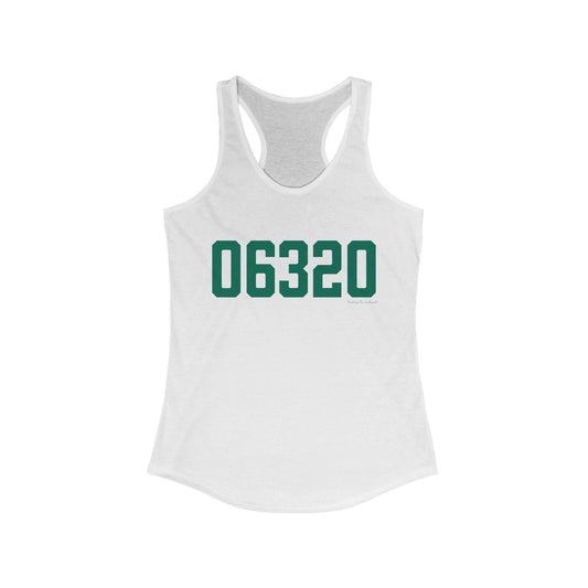 06320 - New London CT Zip Code Women's Ideal Racerback Tank