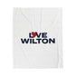 Love Wilton Velveteen Plush Blanket