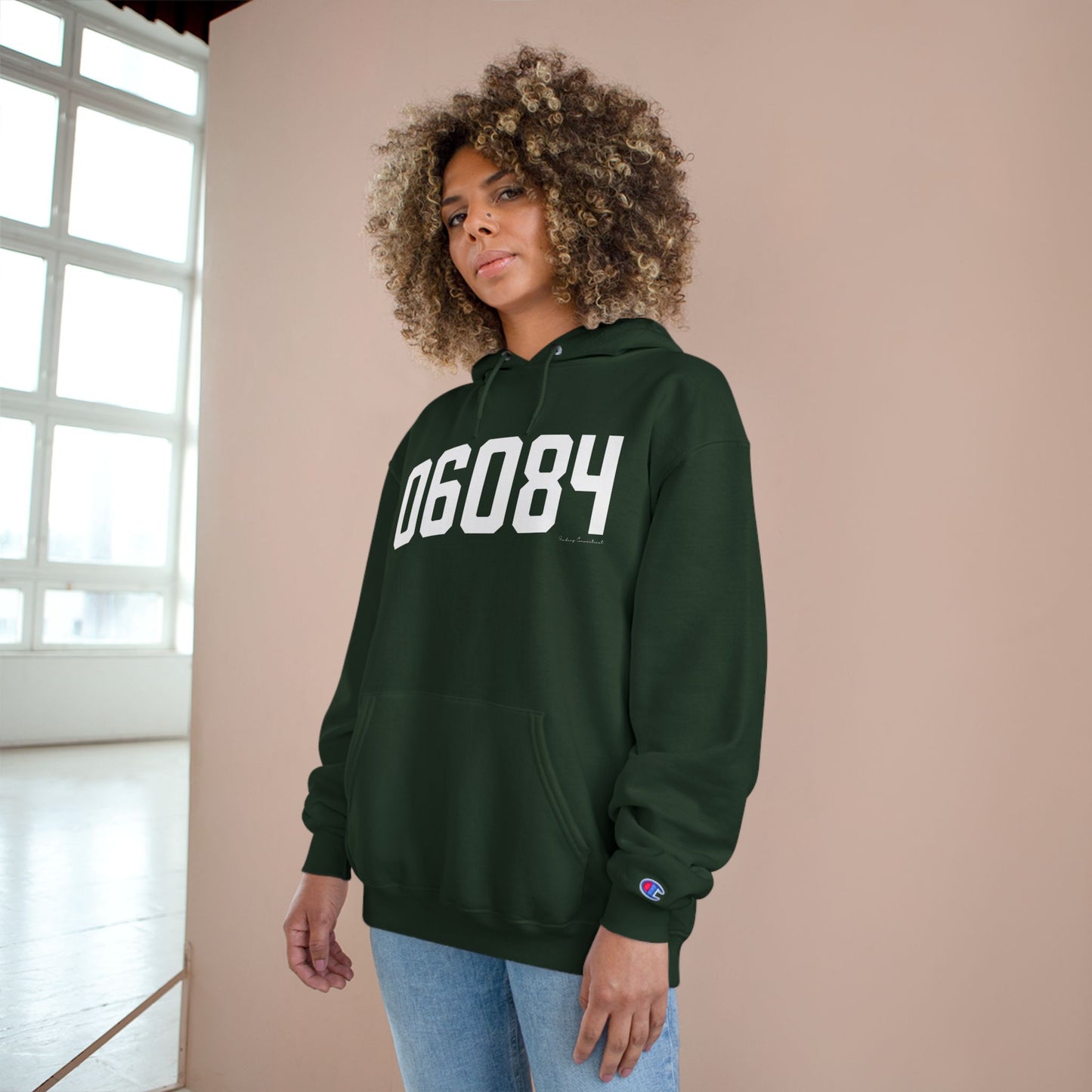 06084 Tolland CT Zip Code Champion Hoodie