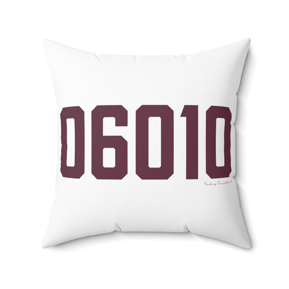 06010 Bristol Connecticut Zip Code Polyester Square Pillow