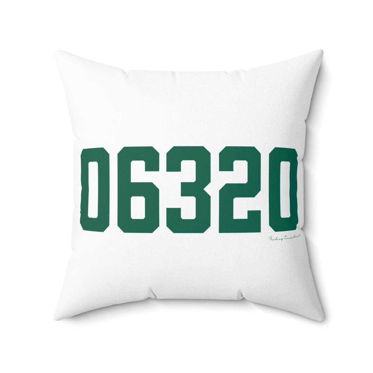 06320 New London Connecticut Zip Code Spun Polyester Square Pillow