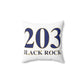 203 Black Rock Spun Polyester Square Pillow