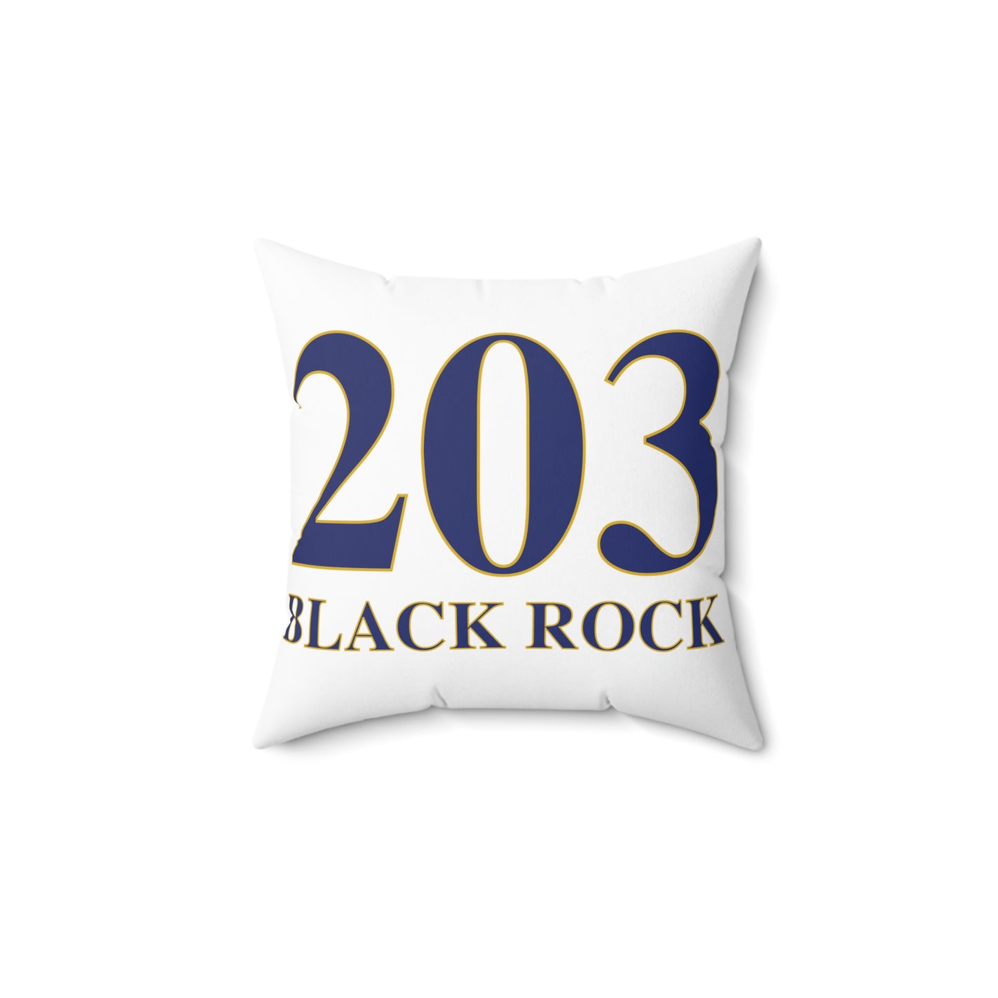 203 Black Rock Spun Polyester Square Pillow