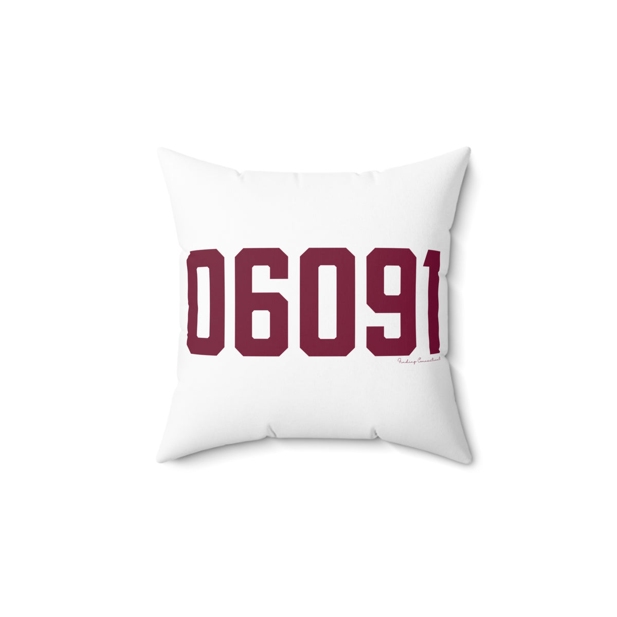 06091 Hartland Connecticut Zip Code Polyester Square Pillow