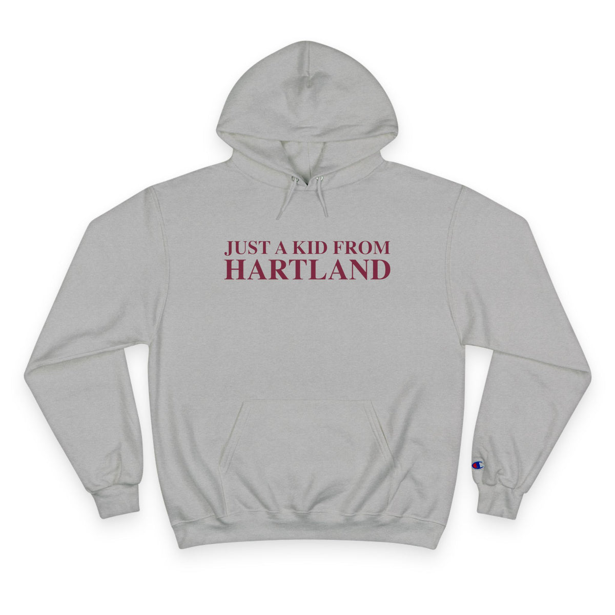 Just a kid from Hartland Champion Hoodie