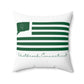 Westbrook Connecticut St. Patrick’s Day Flag Spun Polyester Square Pillow
