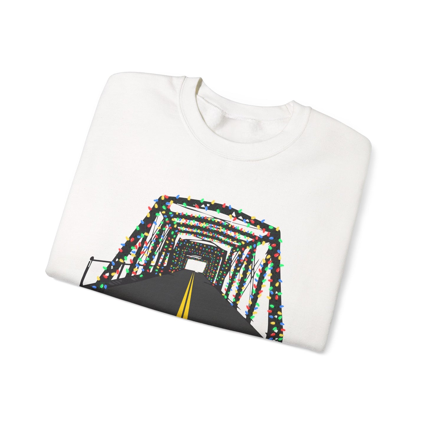 Saugatuck Bridge Lights Unisex Heavy Blend™ Crewneck Sweatshirt
