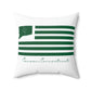 Canaan Connecticut St. Patrick’s Day Flag Spun Polyester Square Pillow