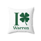 I Clover Warren Spun Polyester Square Pillow