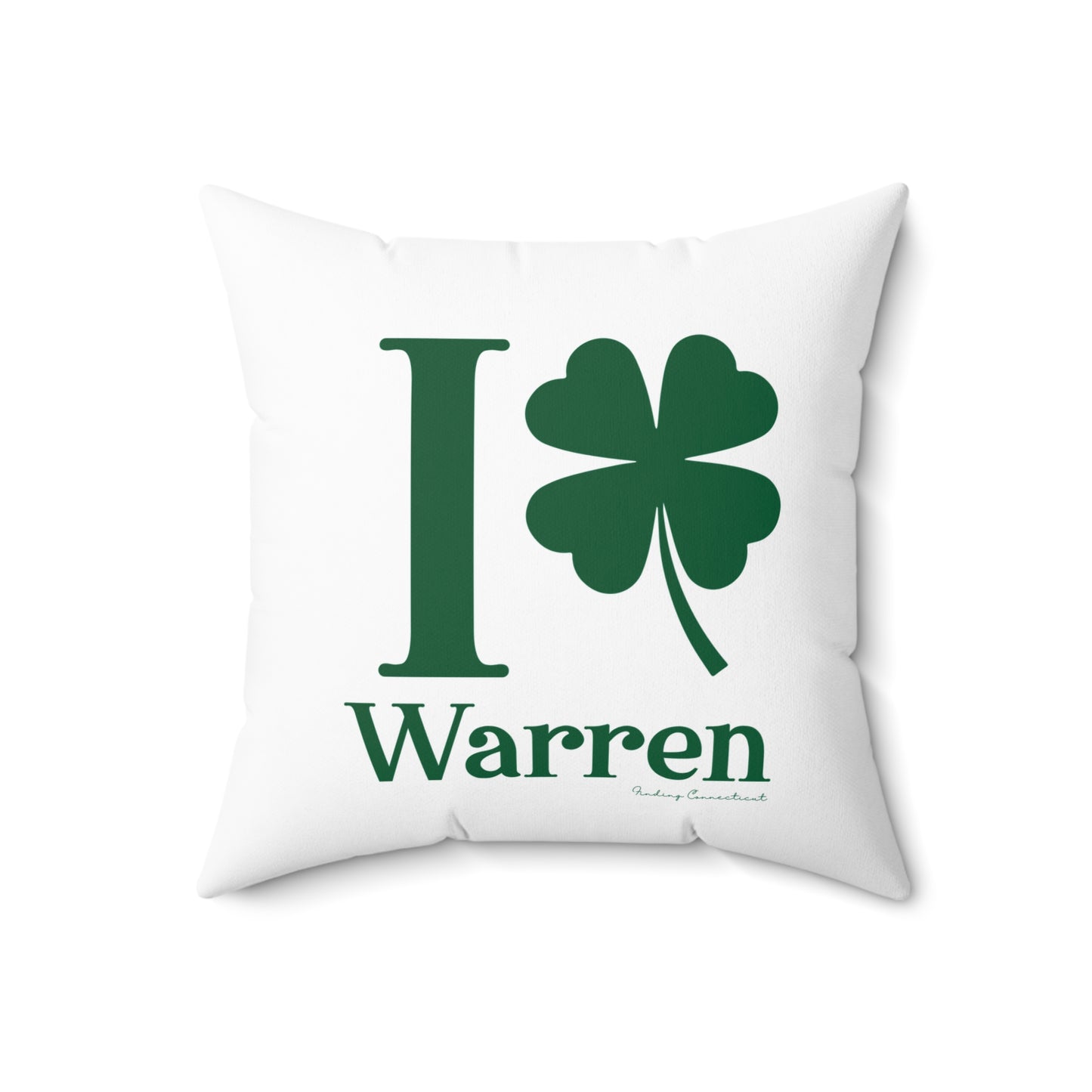 I Clover Warren Spun Polyester Square Pillow