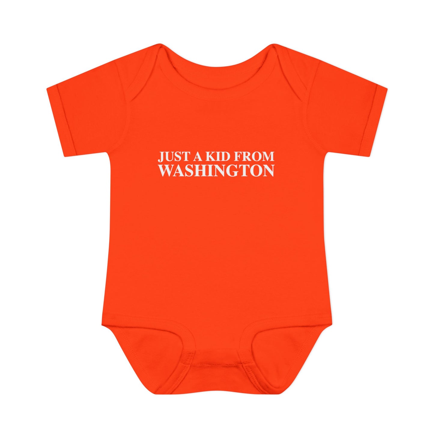 Just a kid from Washington Infant Baby Rib Bodysuit