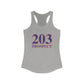 203 Prospect Red White & Blue Women's Ideal Racerback Tank Top