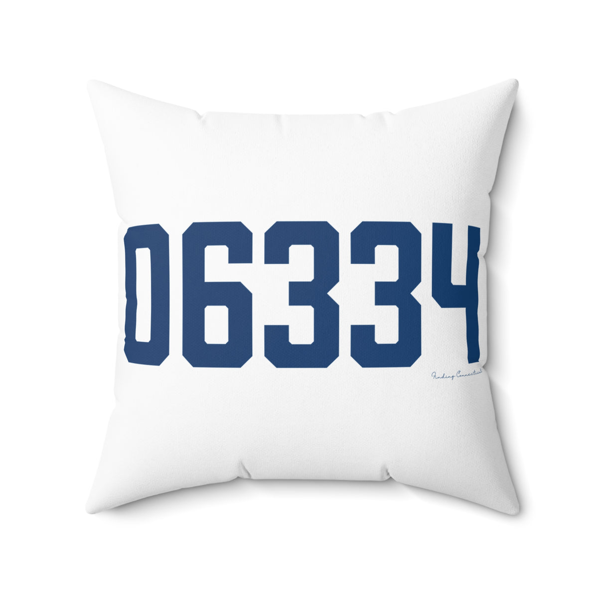 06334 Bozrah Connecticut Zip Code Spun Polyester Square Pillow