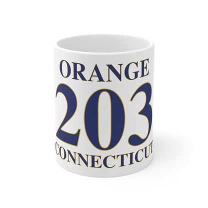 Orange 203 Connecticut  Mug 11oz