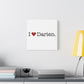 I Heart Darien. Matte Canvas, Stretched, 1.25"