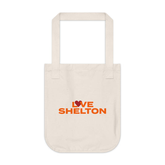 Love Shelton Organic Canvas Tote Bag