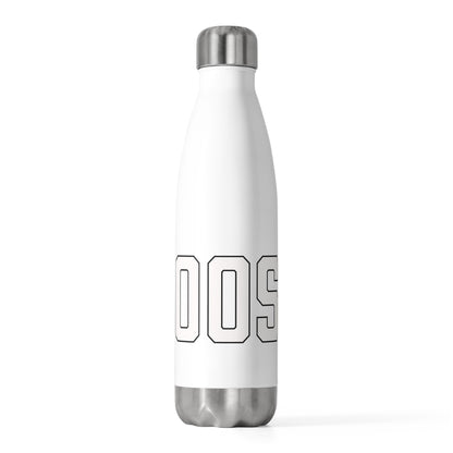 Goose Zip Code White & Black 20oz Insulated Bottle