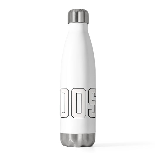Goose Zip Code White & Black 20oz Insulated Bottle