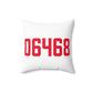06468 Monroe Connecticut Zip Code Spun Polyester Square Pillow