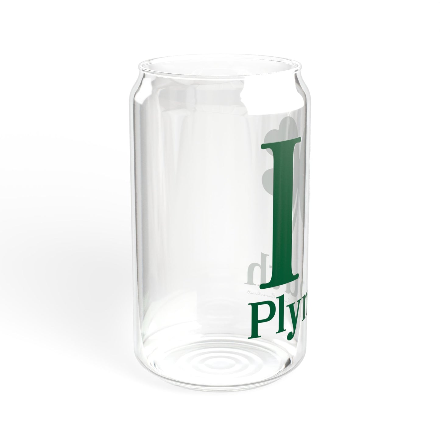 I Clover Plymouth Sipper Glass, 16oz