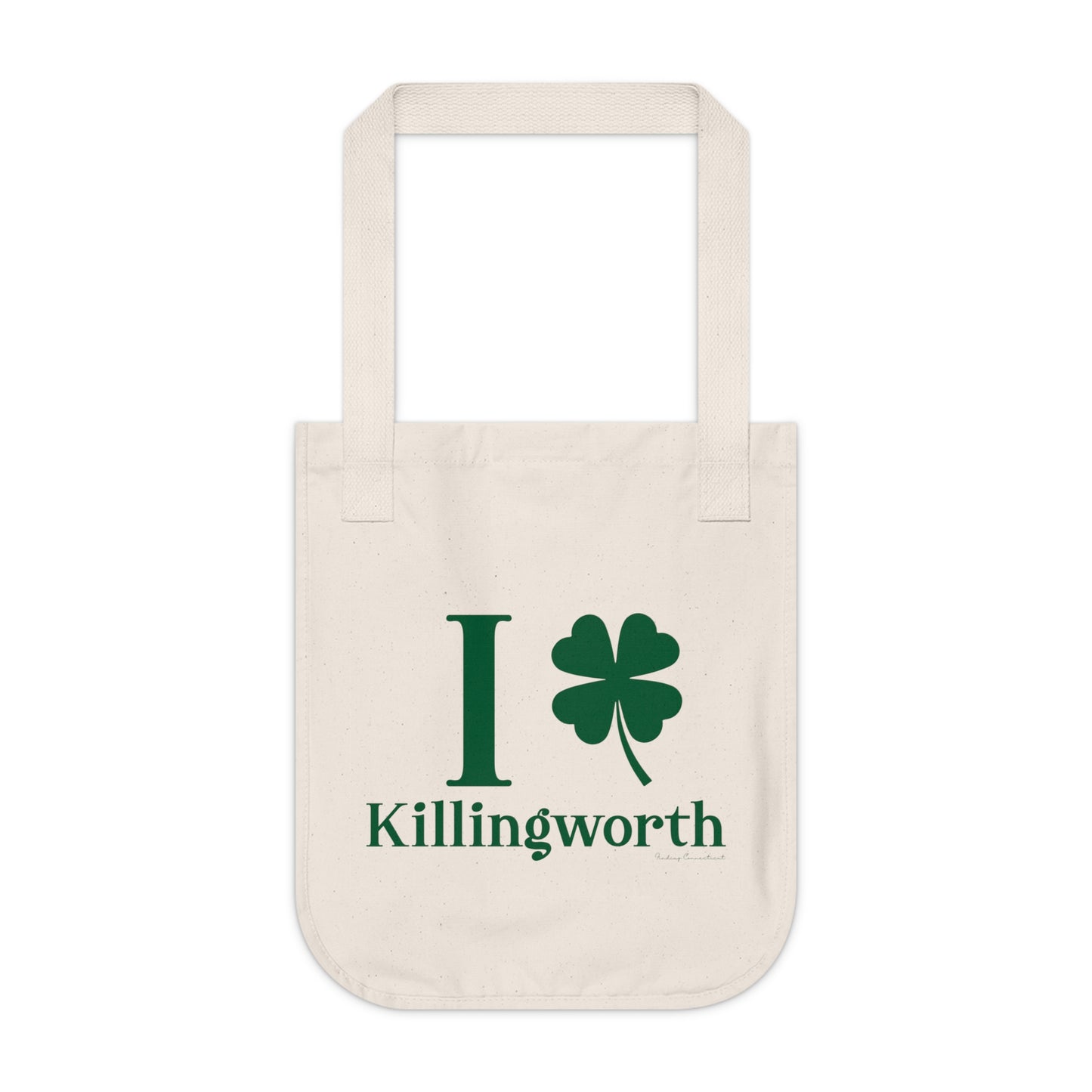 I Clover Killingworth Organic Canvas Tote Bag