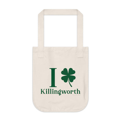 I Clover Killingworth Organic Canvas Tote Bag